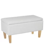 Ławka otwierana skrzynia CARDUCCI NAT - Biała eco