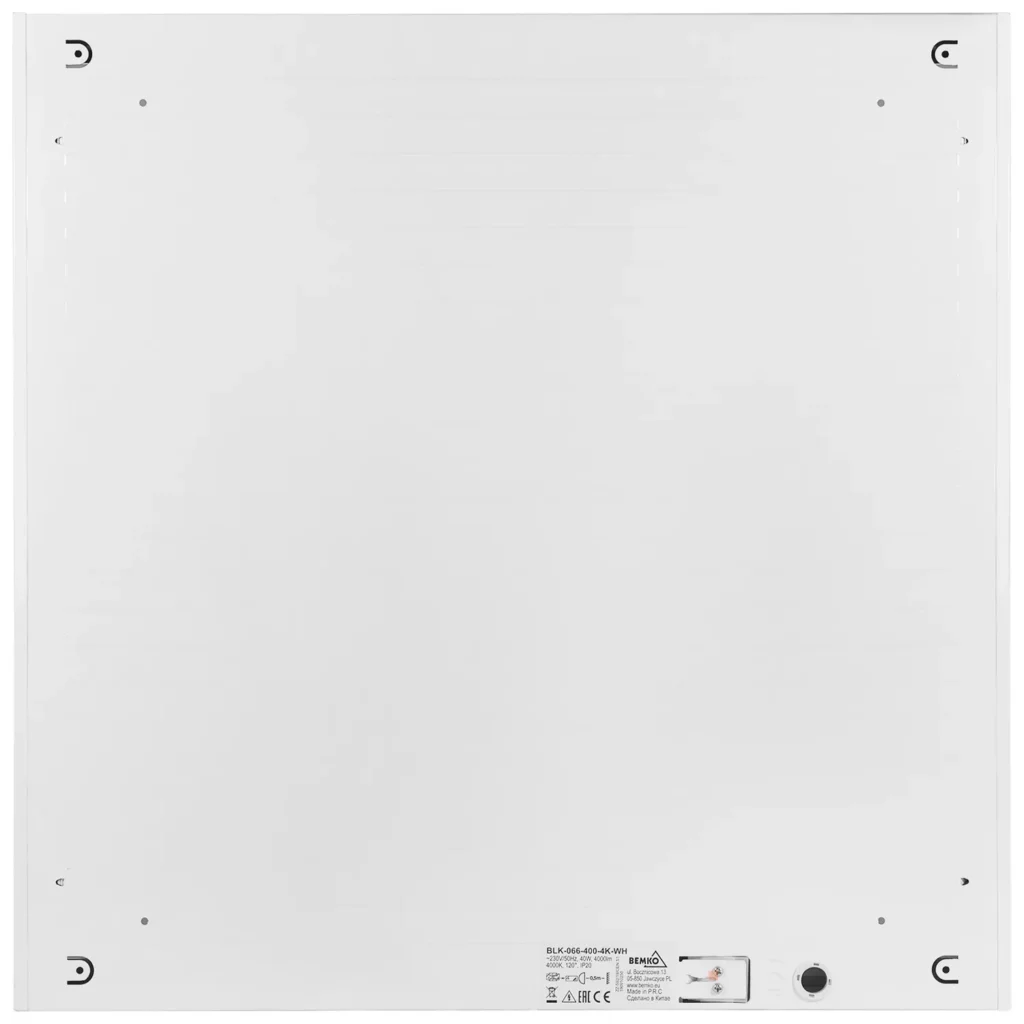 Panel LED natynkowy 60×60 Blacklight BLK 40W BEMKO