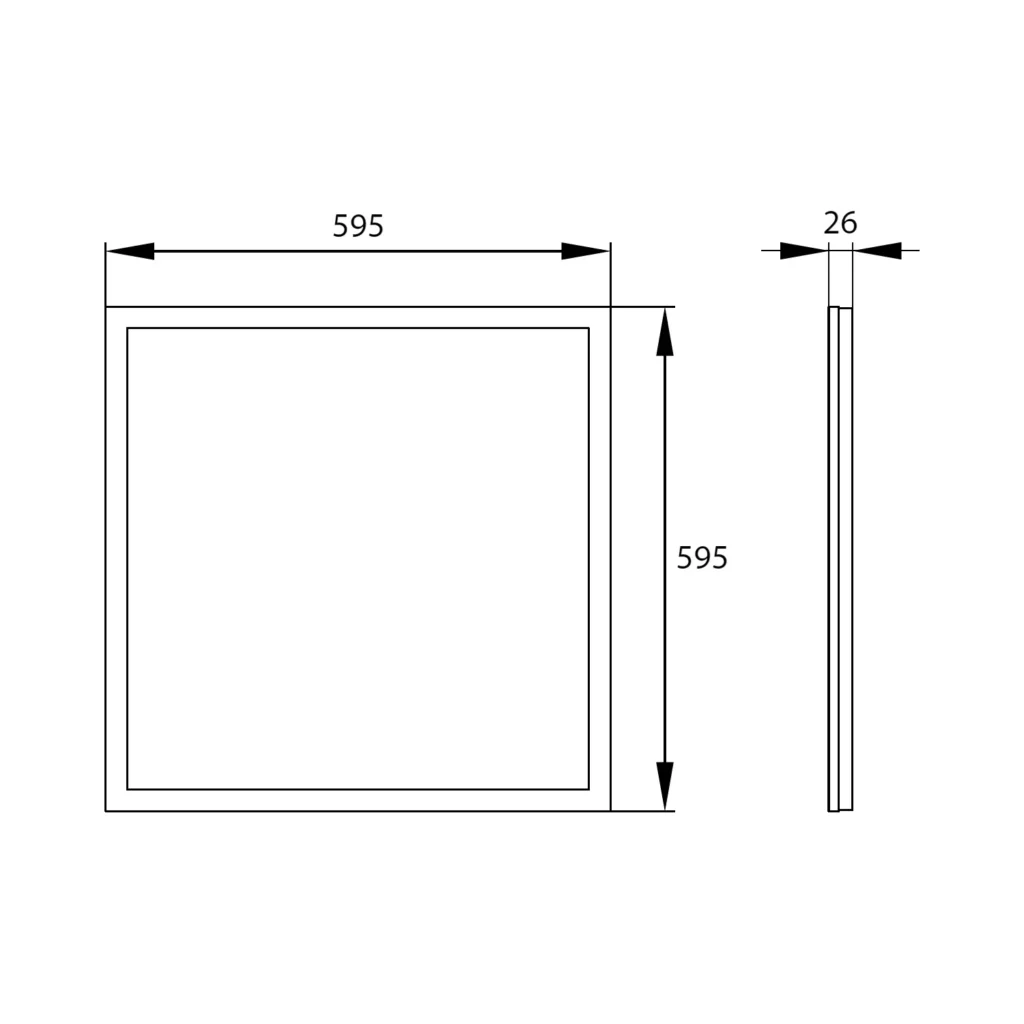 Panel LED natynkowy 60×60 Blacklight BLK 40W BEMKO