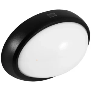 Oprawa LED KANLO OWALNA 8W 720LM 4000K IP54 Czarna BEMKO