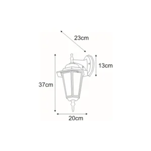 Kinkiet zewnętrzny K-5009A DOWN z serii STANDARD