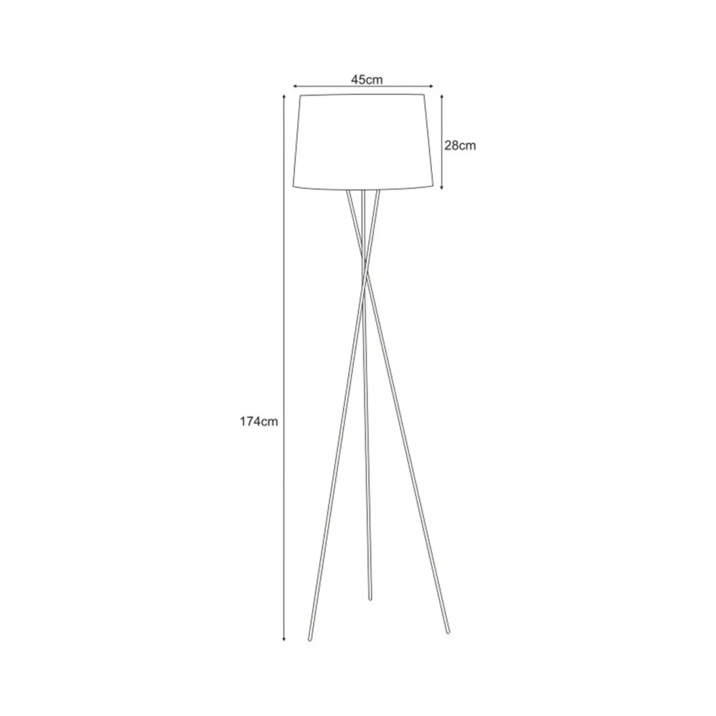 Lampa podłogowa K-4353 z serii REMI BLACK