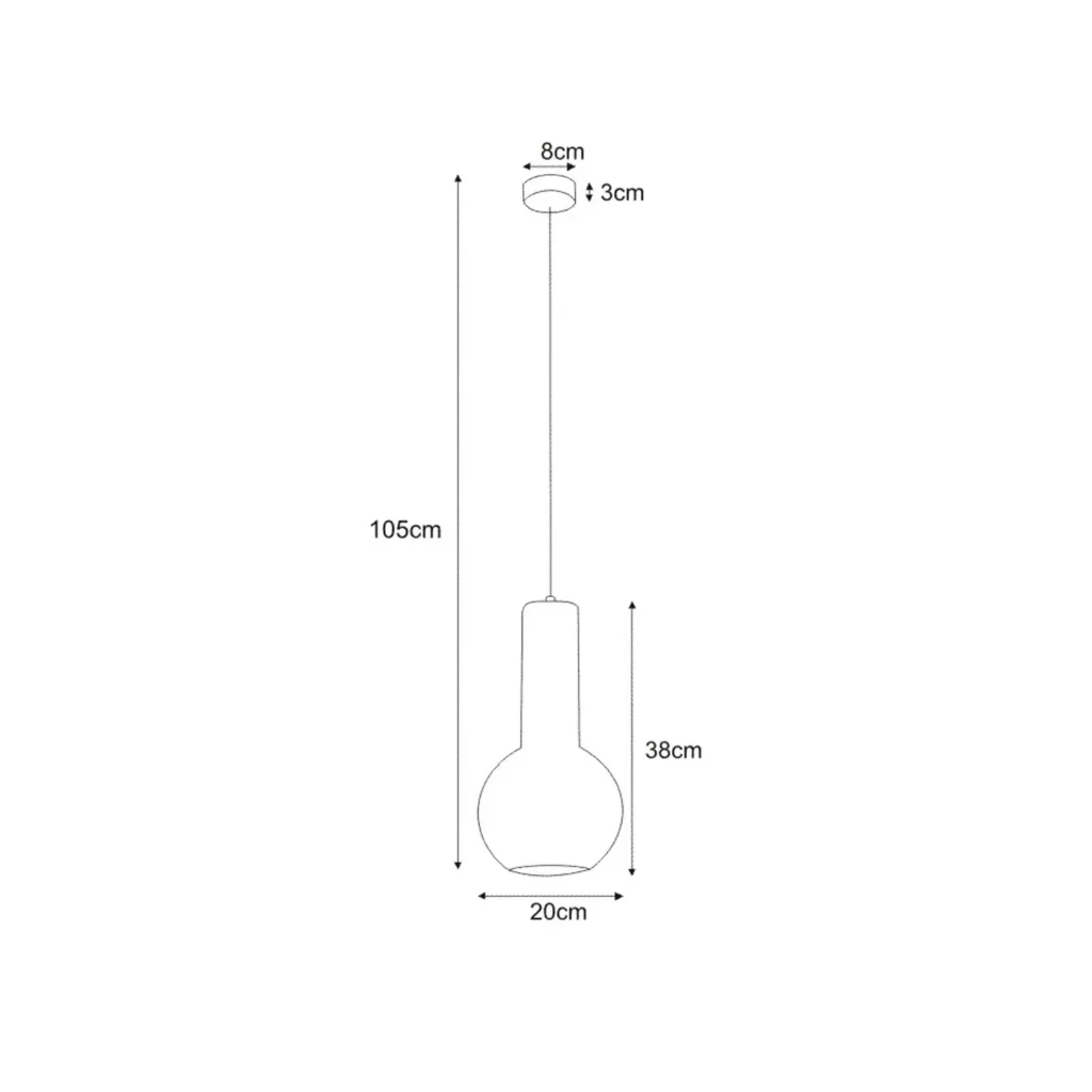 Lampa wisząca K-4520 z serii ARVI BLACK