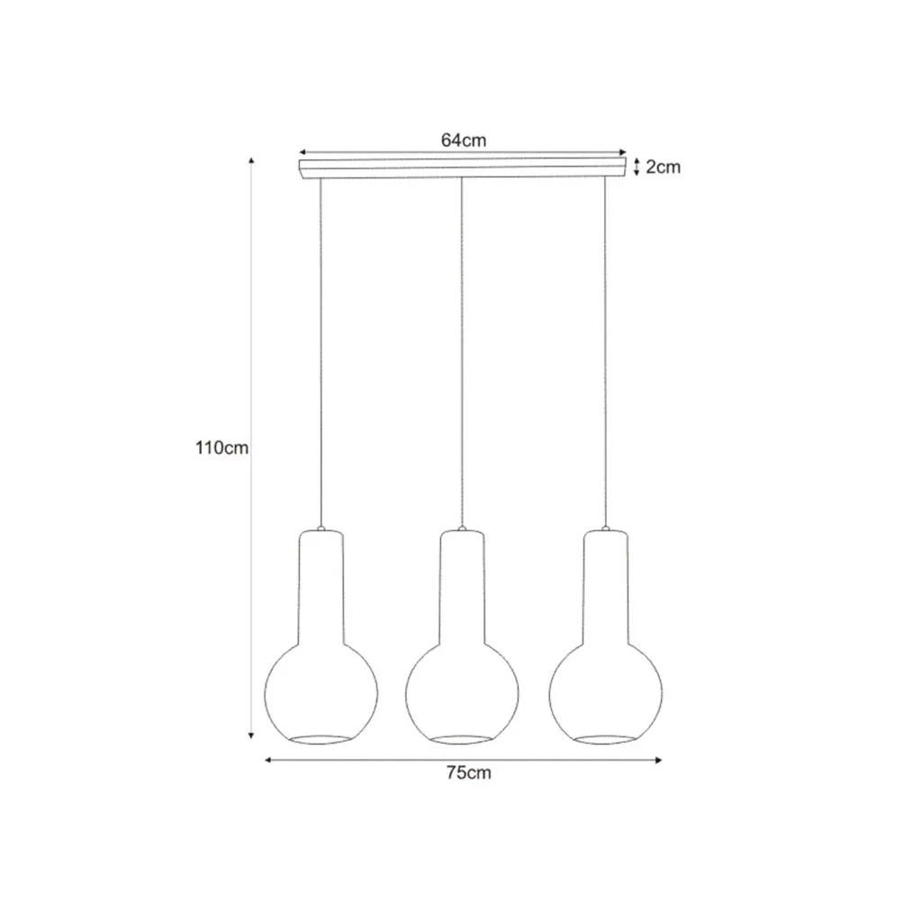 Lampa wisząca K-4521 z serii ARVI BLACK