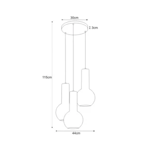 Lampa wisząca K-4522 z serii ARVI BLACK