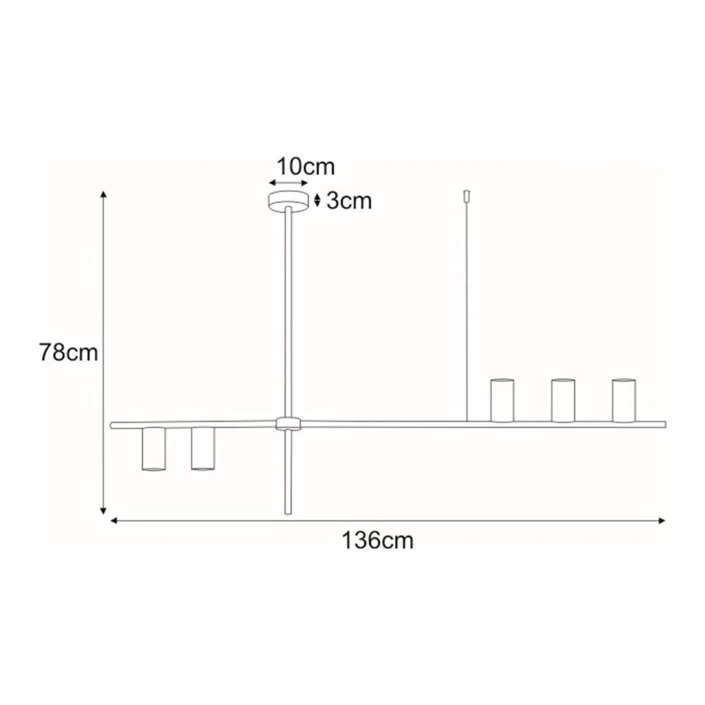 Lampa wisząca K-4755 z serii ROCCO