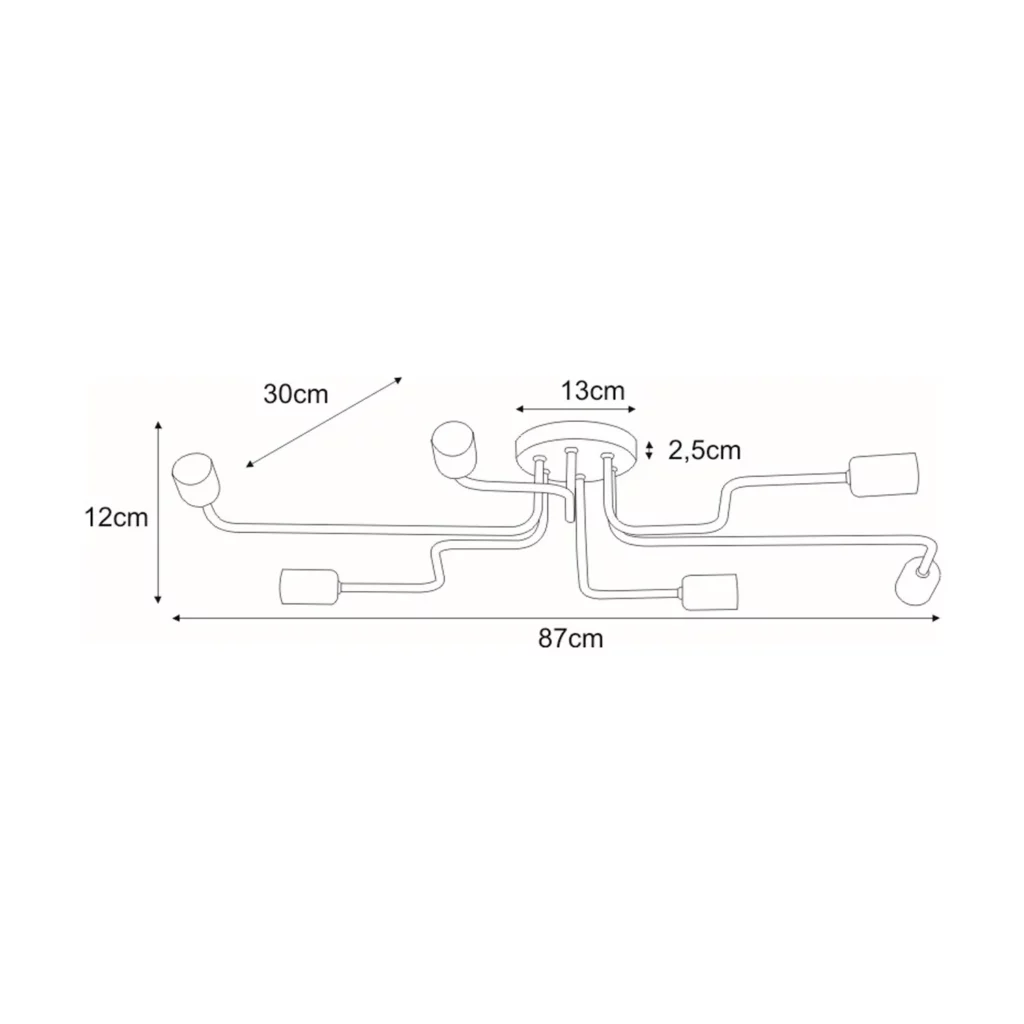 Lampa sufitowa K-3890 z serii SKADI