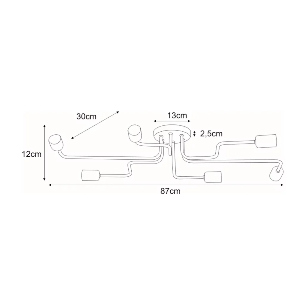 Lampa sufitowa K-4040 z serii PEKA