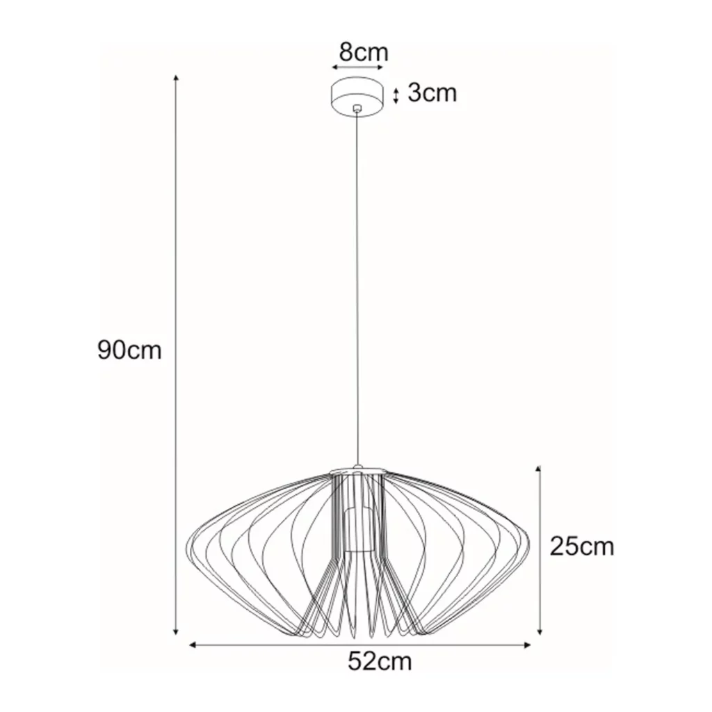 Lampa wisząca K-3407 Biała z serii TIZI
