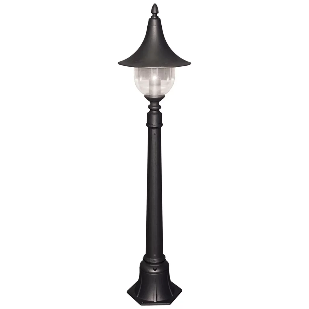 Niska zewnętrzna lampa stojąca K-8134 Czarna z serii BOSTON