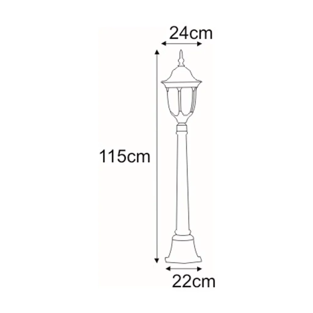 Niska zewnętrzna lampa stojąca K-6007A/L z serii VASCO