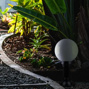 Niska zewnętrzna lampa stojąca H-450mm OPAL z serii ASTRID