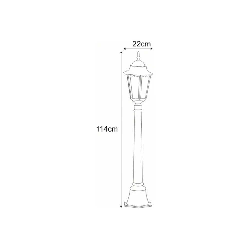 Niska zewnętrzna lampa stojąca K-6006A z serii LOZANA