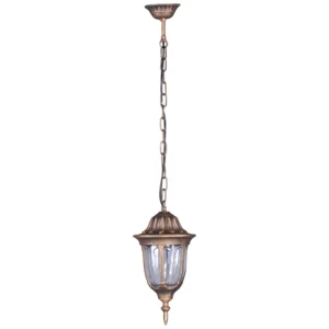 Wisząca lampa zewnętrzna K-5007H/N Czarna/Złota z serii VASCO