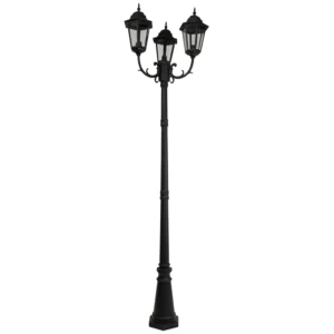 Wysoka zewnętrzna lampa stojąca K-7006A2/3 Czarna z serii LOZANA