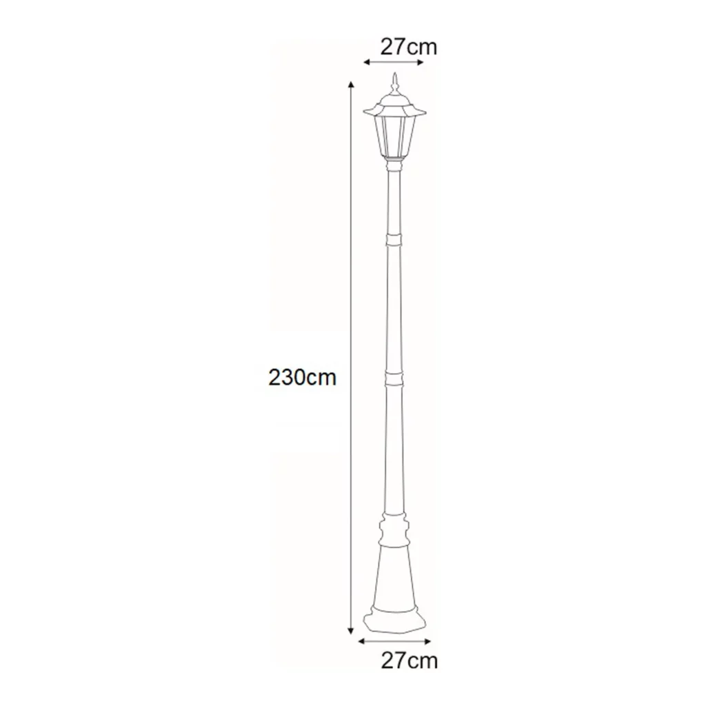 Wysoka zewnętrzna lampa stojąca K-7064A/1 z serii STANDARD