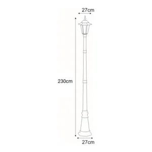 Wysoka zewnętrzna lampa stojąca K-7064A/1 z serii STANDARD