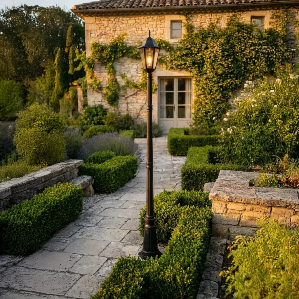 Wysoka zewnętrzna lampa stojąca K-7064A/1 Czarna z serii STANDARD