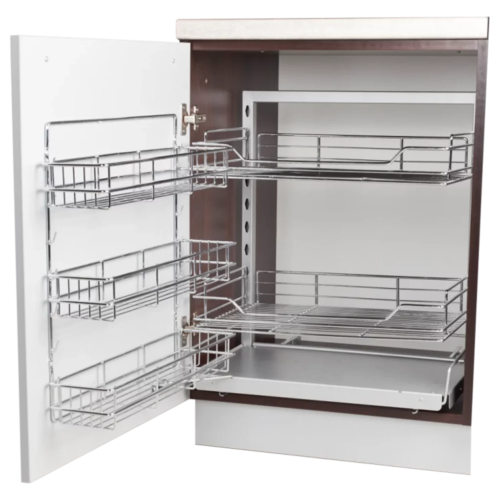 Kosz Cargo Magic Corner z mocowaniem frontu do szafki 600mm PTJ017J AMIX