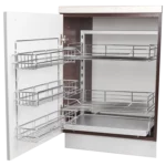 Kosz Cargo Magic Corner z mocowaniem frontu do szafki 600mm PTJ017J AMIX
