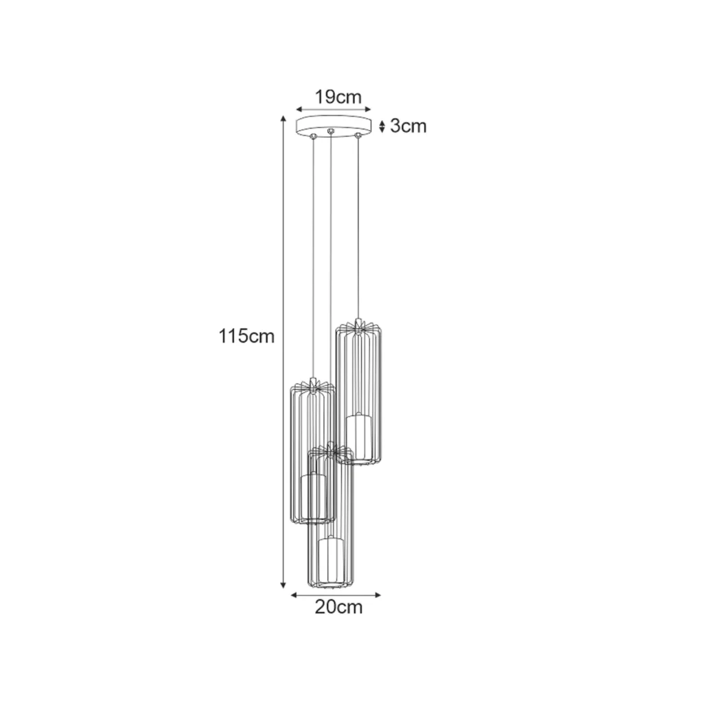 Lampa wisząca K-4937 z serii GABIA