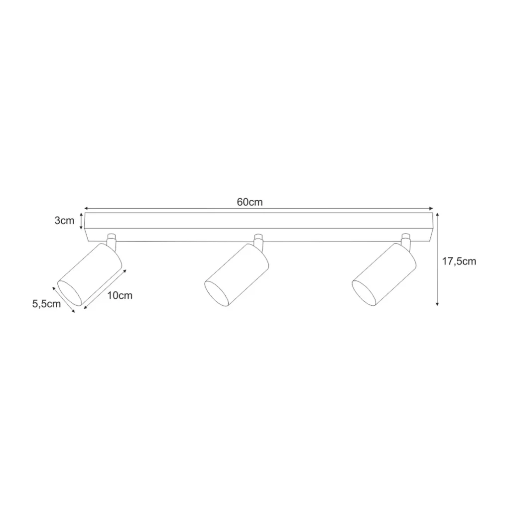 Spot lampa sufitowa K-4727 z serii MONTI