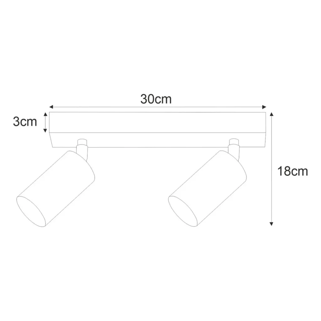 Spot lampa sufitowa K-4728 z serii KAYLA