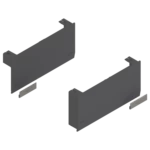 Zestaw zaślepek do siłowników Aventos HK TOP ciemnoszary / inox BLUM