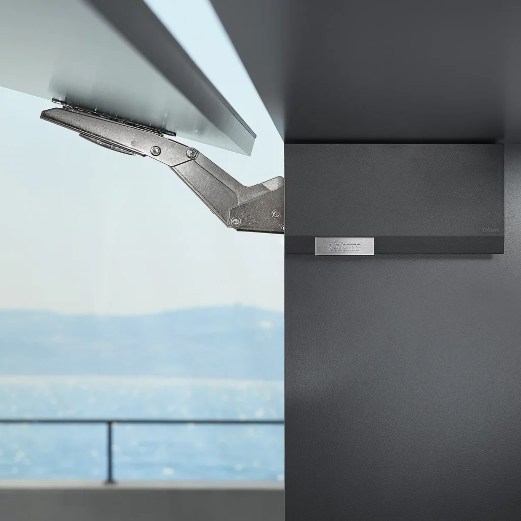 Zestaw zaślepek do siłowników Aventos HK TOP ciemnoszary / inox BLUM