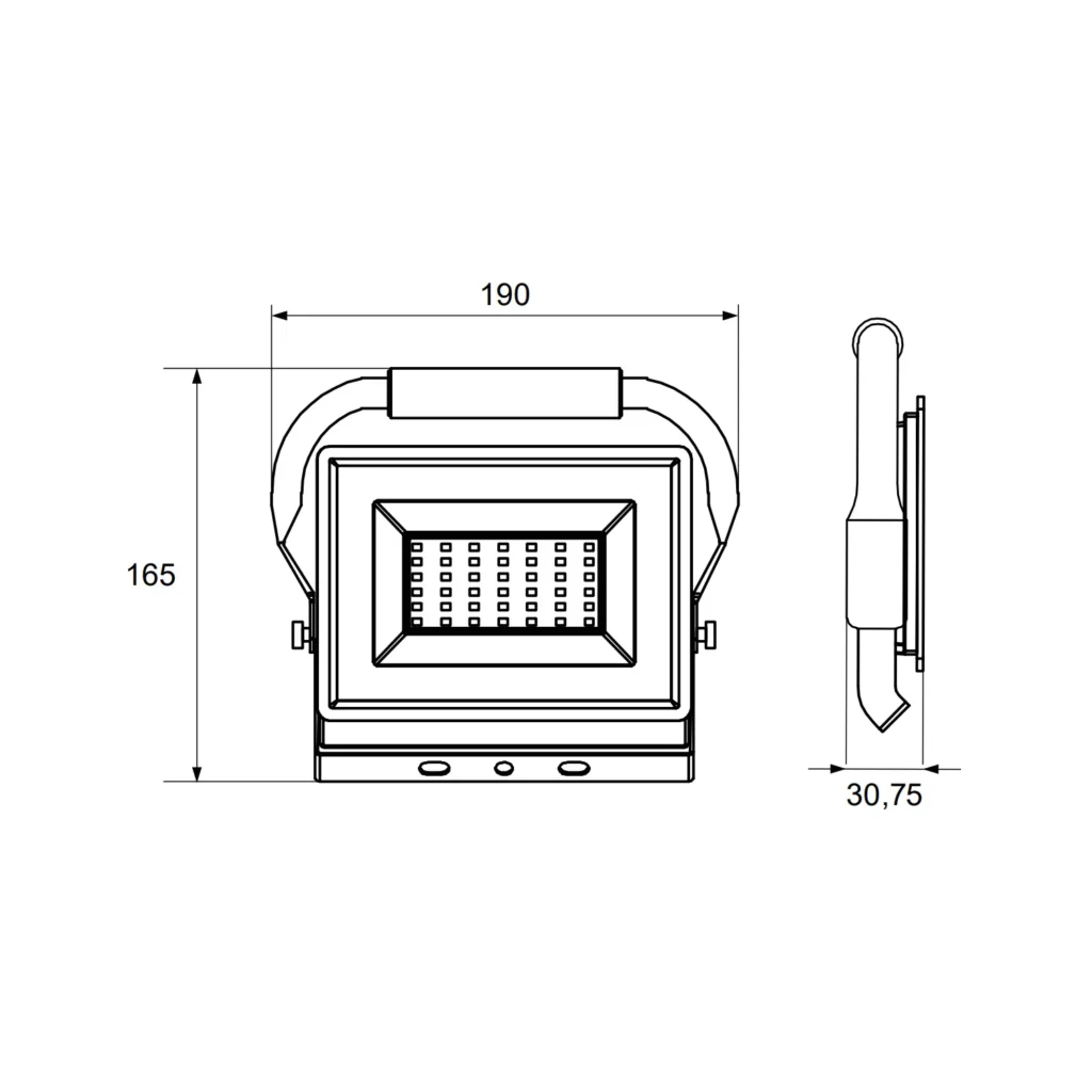 Halogen Naświetlacz LED LFK2 przenośny 30W BEMKO