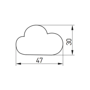 Uchwyt gałka meblowa dziecięca Cloud GTV