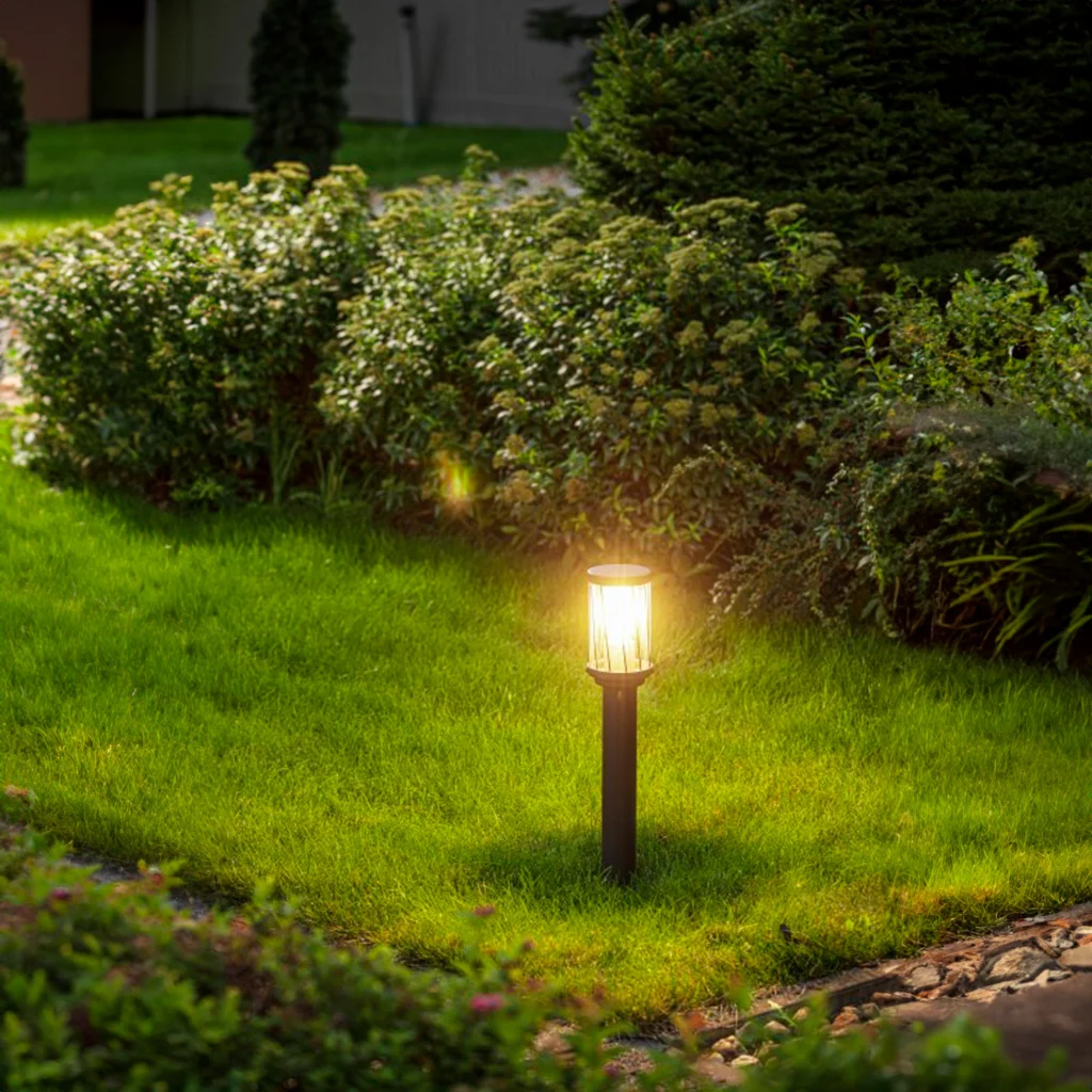 Lampa ogrodowa stojąca słupek 502mm KERTA grafit GTV