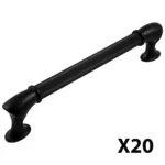 Uchwyt meblowy do szafek Suez rozstaw 160mm czarny EMUCA