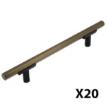 Uchwyt meblowy do szafek Riad rozstaw 128mm brąz EMUCA