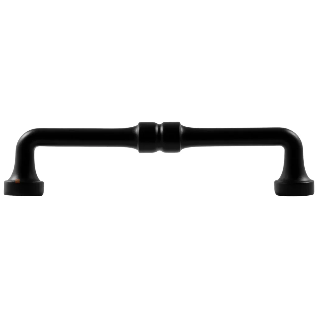 Uchwyt meblowy do szafek Baghdad rozstaw 128mm Czarny EMUCA