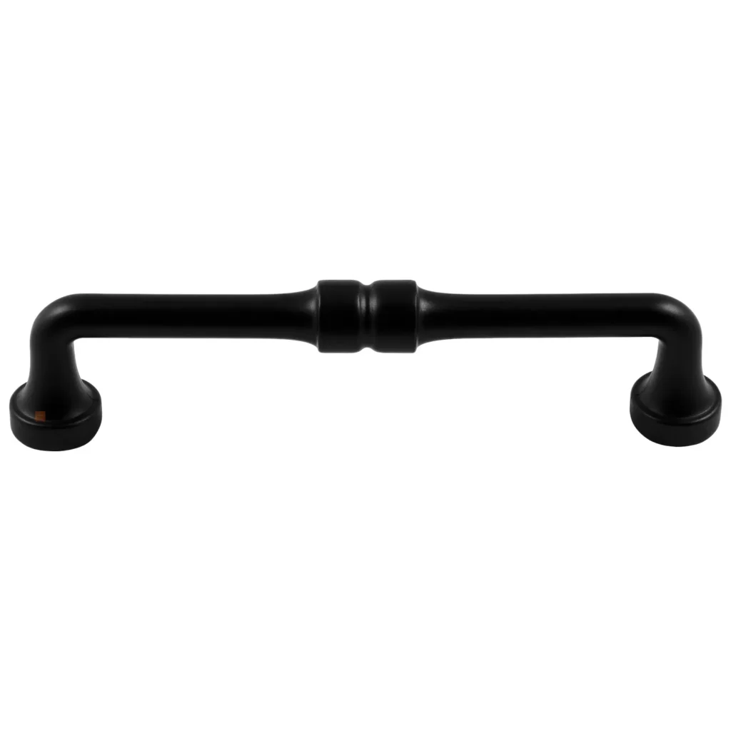 Uchwyt meblowy do szafek Baghdad rozstaw 128mm Czarny EMUCA