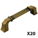 Uchwyt meblowy do szafek Bangkok rozstaw 160mm stare złoto EMUCA