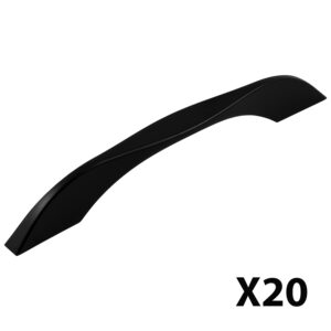 Uchwyt meblowy do szafek Varna rozstaw 224mm czarny EMUCA - 20 Sztuk