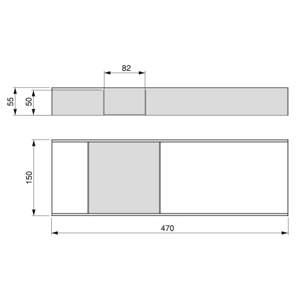 Organizer do szuflady Orderbox 150x470mm EMUCA