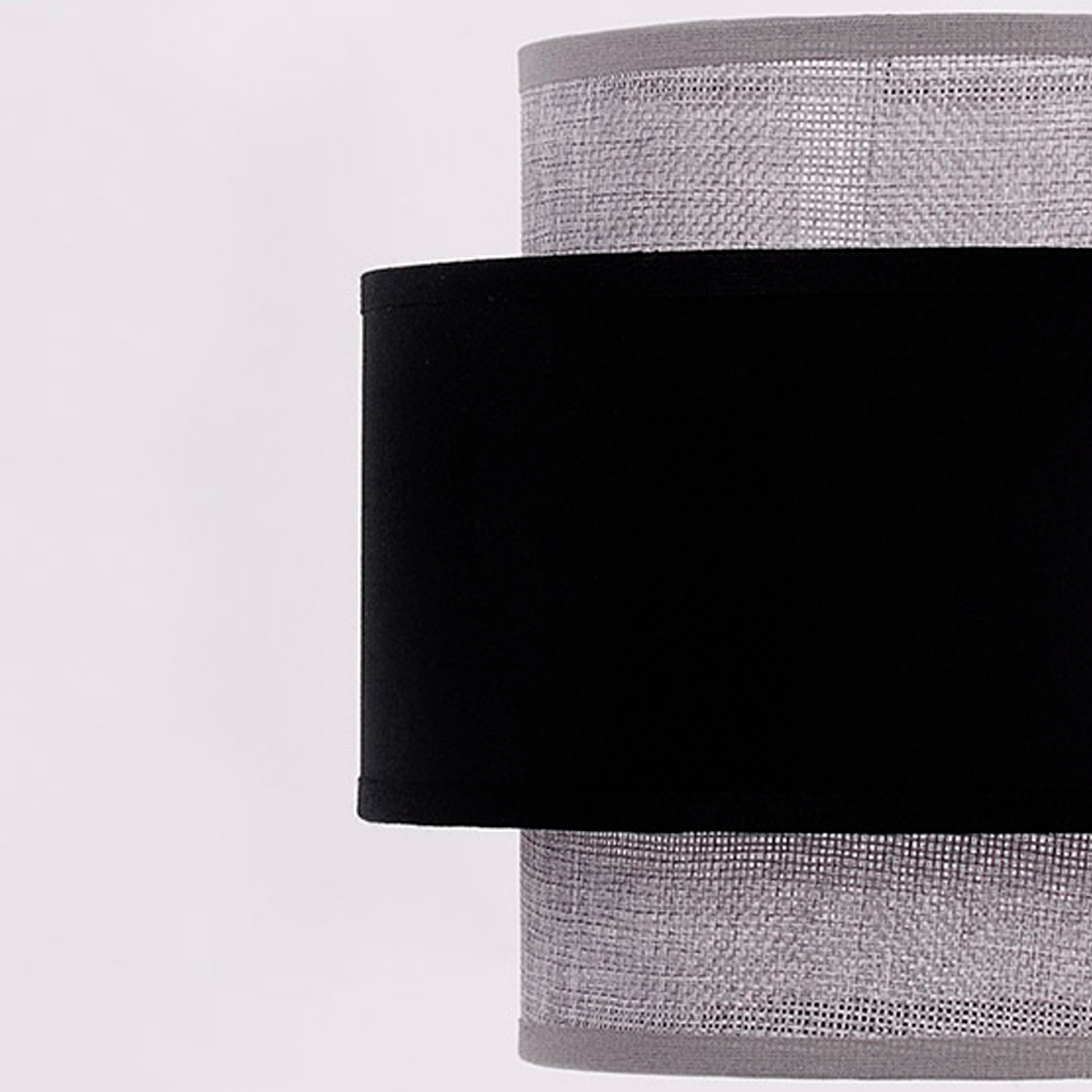 Lampa z czarno-szarym abażurem z serii ETELA