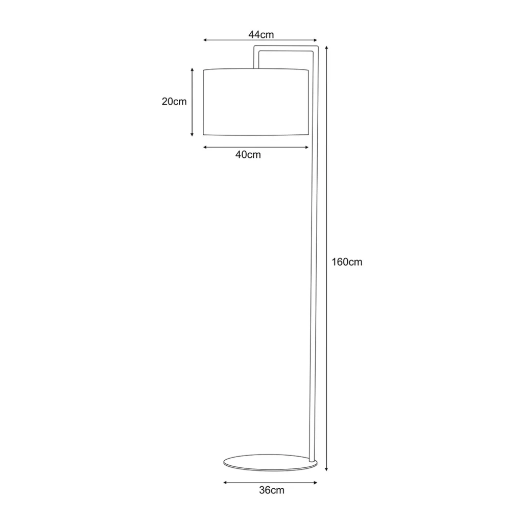 Lampa podłogowa z ozdobnym abażurem K-5225 z serii ZIMBO