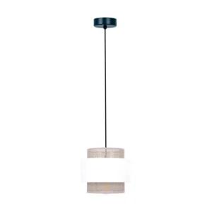 Lampa wisząca boho K-5270 z serii CEZAR biało-beżowa