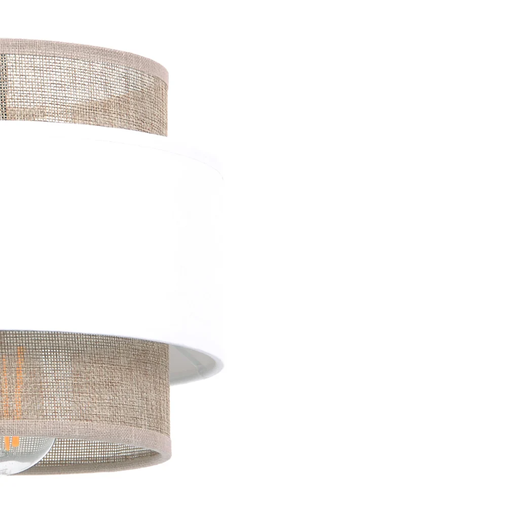 Lampa wisząca boho K-5270 z serii CEZAR biało-beżowa