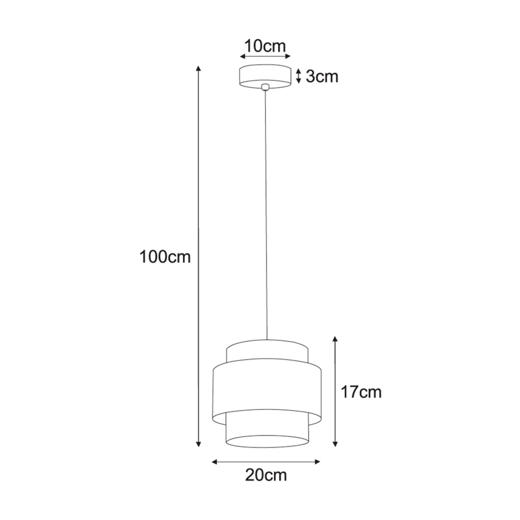 Lampa wisząca boho K-5270 z serii CEZAR biało-beżowa