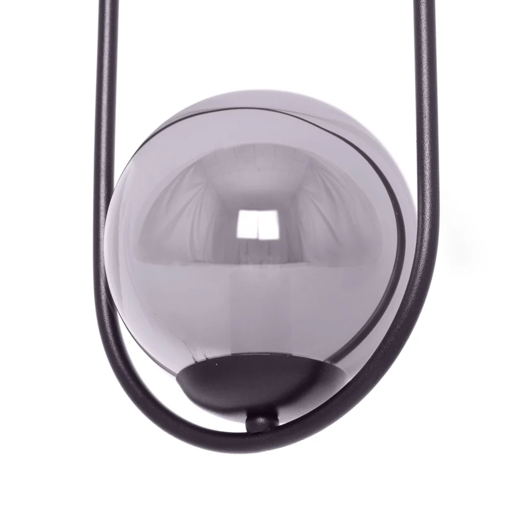 Lampa wisząca z grafitowym okrągłym kloszem K-5110 z serii DAVOS