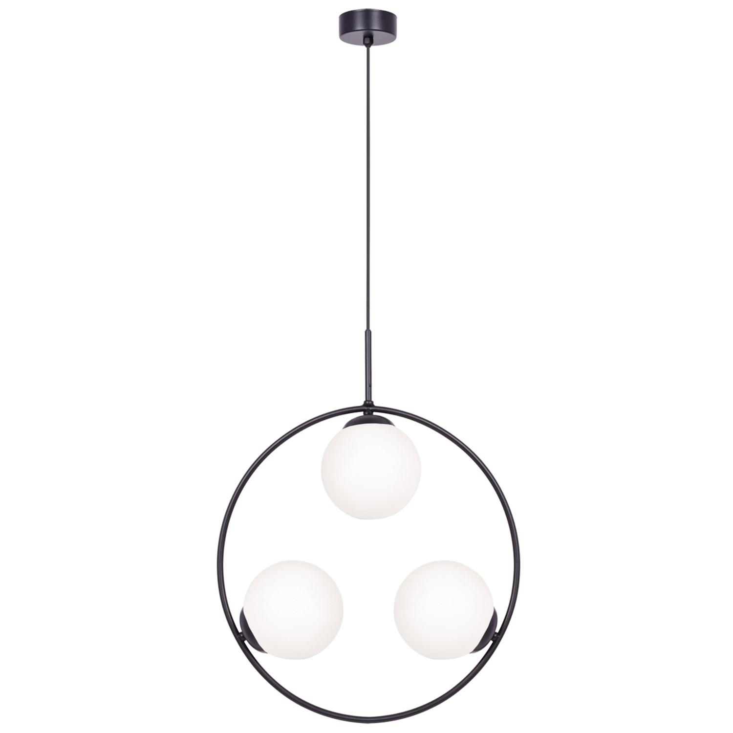 Lampa wisząca geometryczna okrąg K-5103 z serii PARVA czarna