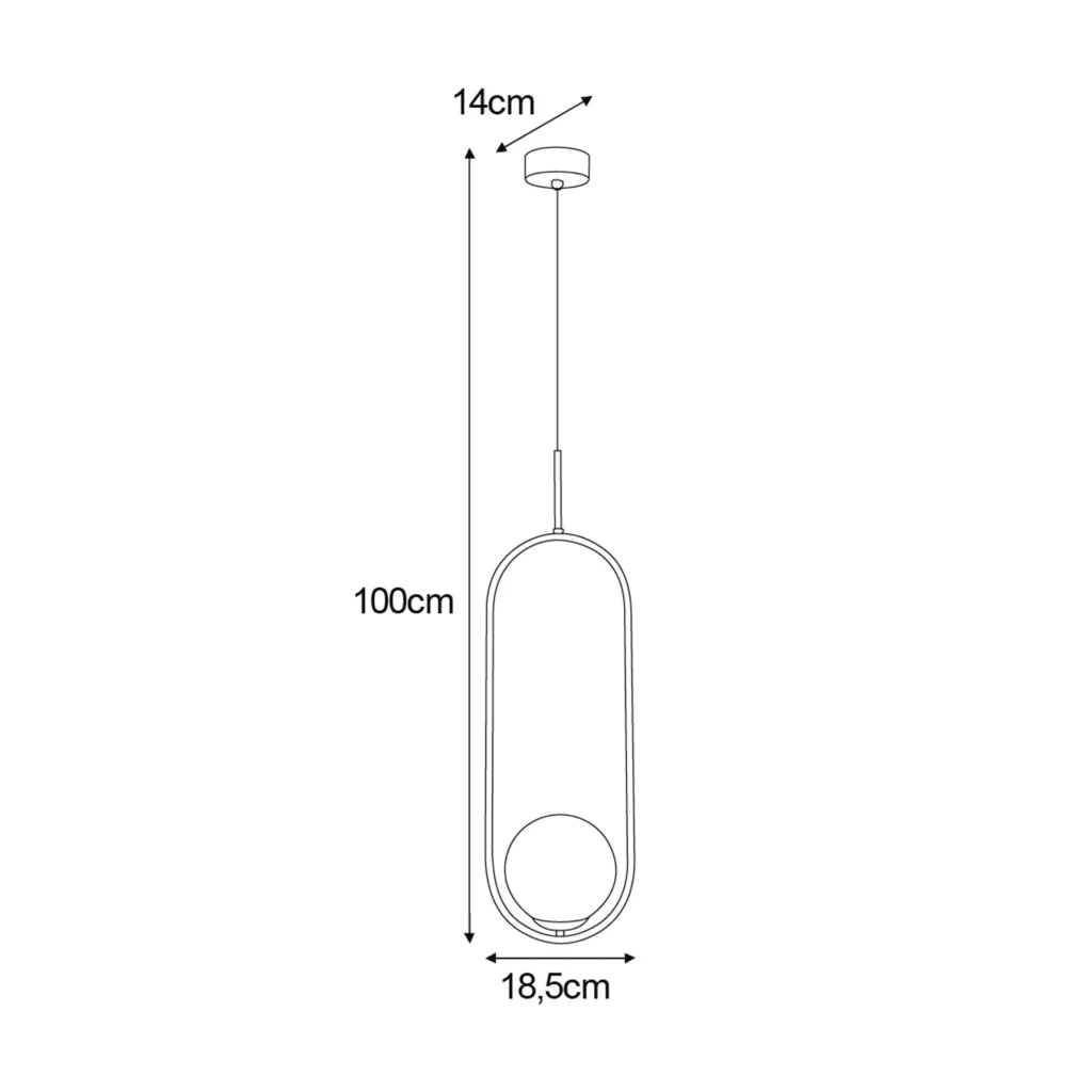 Lampa wisząca z bursztynowym okrągłym kloszem K-5120 z serii VENTA