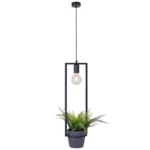 Lampa wisząca z kwietnikiem K-4038 z serii ESTERA czarna