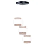Lampa wisząca boho K-5272 z serii CEZAR biało-beżowa