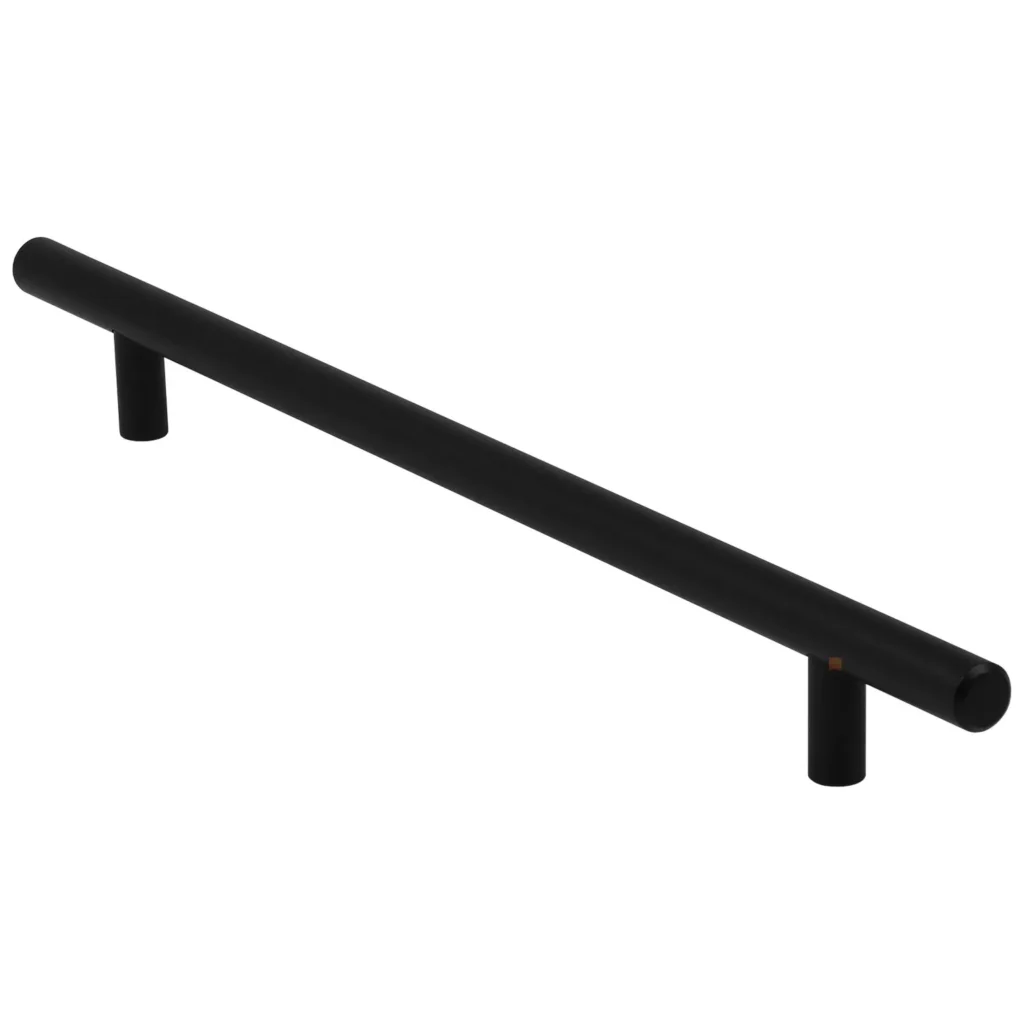 Uchwyt meblowy do szafek reling LCK-36 rozstaw 224mm Czarny LEBA